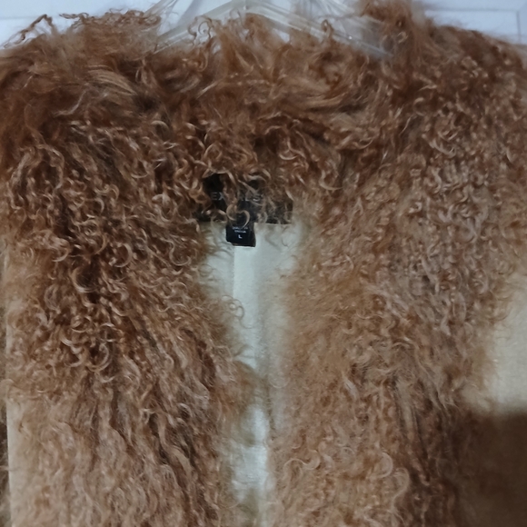 Vintage Express Tan Shearling Boho Coat - NWOT - Picture 5 of 9